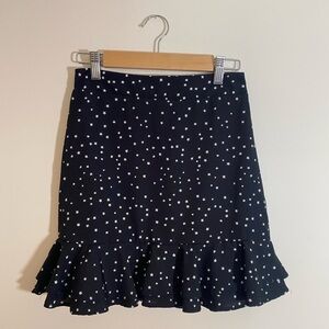 Altar’d State Black Skirt with White Stars Size XS